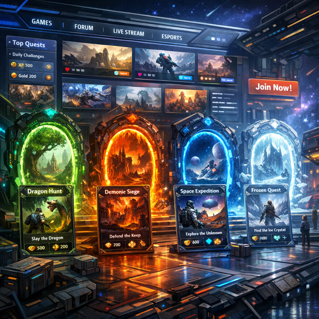 Fantasy erdő mélyén játszódó kalandjáték illusztrációja a betmatch oldalon